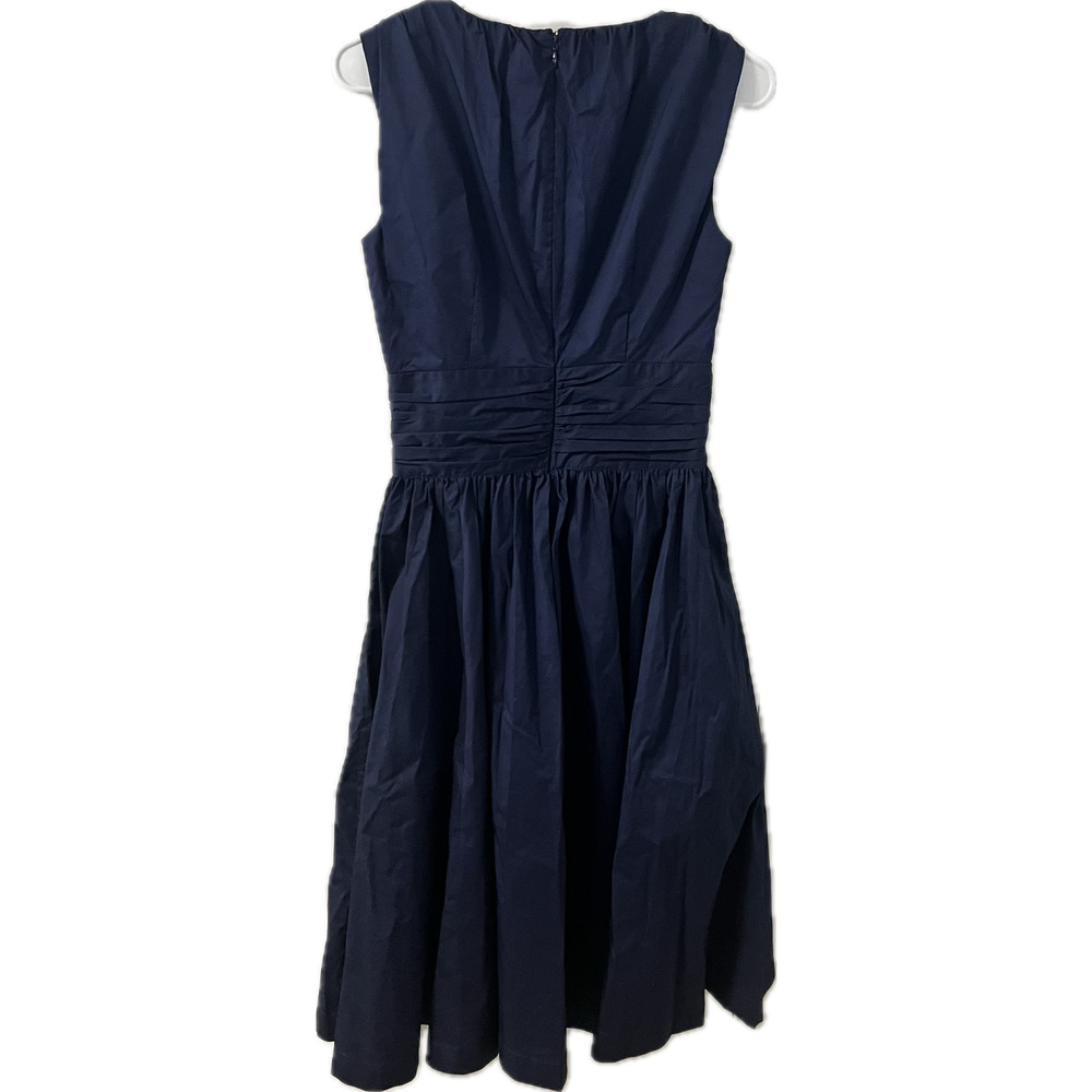 Women's Michael Kors Stretch Cotton Poplin Midi Dress Size 2 - Picture 3 of 4